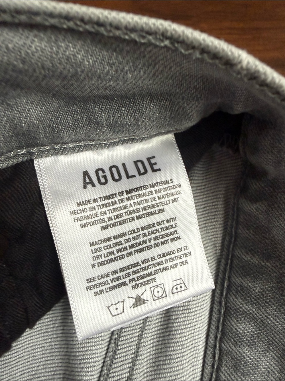 AGOLDE Nico High-Rise Slim Denim Jeans in Gray / Size 29 - Picture 8 of 10